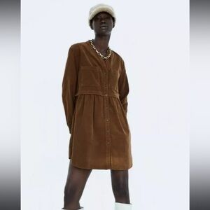 Zara corduroy dress